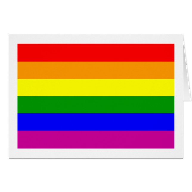 Gay Pride Rainbow (Voorkant Horizontaal)