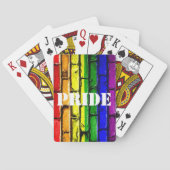 Gay PRIDE Rainbow Bricks Speelkaarten (Achterkant)