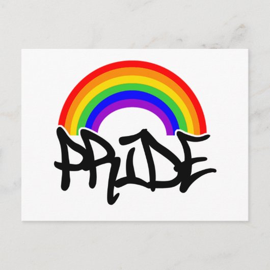 Gay Pride Rainbow Briefkaart (Voorkant)