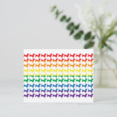 Gay Pride Rainbow Dachshunds Briefkaart (Staand voorkant)