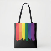 Gay Pride Rainbow Dripping Paint Draagtas (Voorkant)