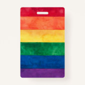 Gay Pride Rainbow Flag Badge (Voorkant)