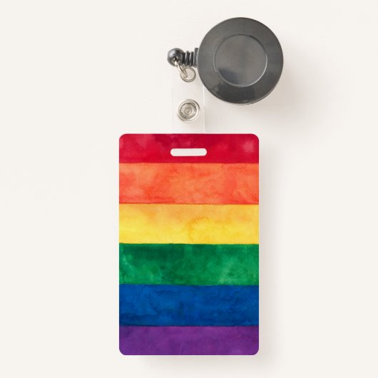 Gay Pride Rainbow Flag Badge (Voorkant met intrekbare)