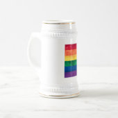 Gay Pride Rainbow Flag Bierpul (Voorkant links)