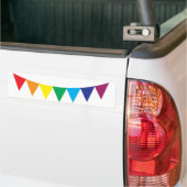 Gay pride rainbow flag bumper sticker (Op Truck)