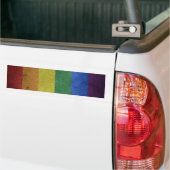 Gay Pride Rainbow Flag Bumpersticker (Op Truck)