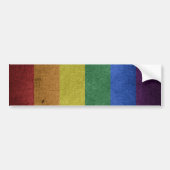 Gay Pride Rainbow Flag Bumpersticker (Voorkant)