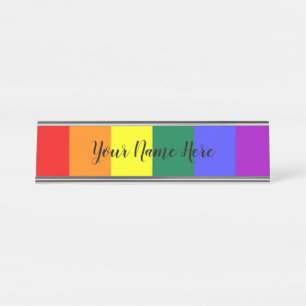 Gay Pride Rainbow Flag Bureau Naambordje