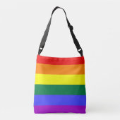 Gay Pride Rainbow Flag Crossbody Tas (Achterkant)