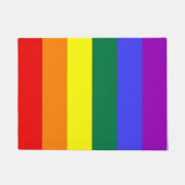 Gay Pride Rainbow Flag Deurmat (Voorkant)