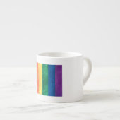 Gay Pride Rainbow Flag Espresso Kop (Voorkant rechts)
