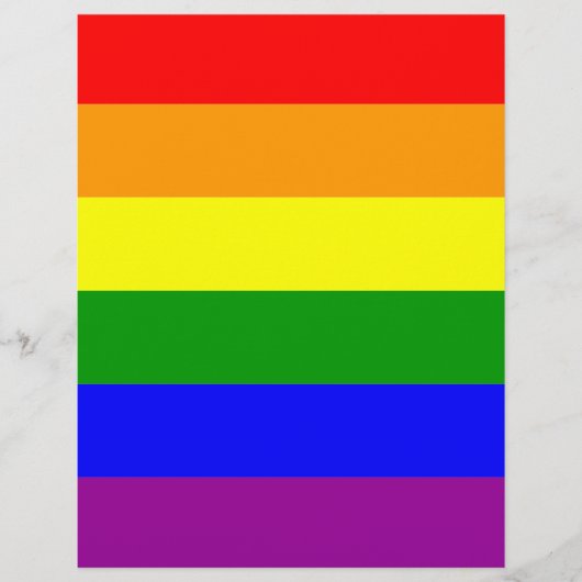 Gay Pride Rainbow Flag Flyer (Voorkant)