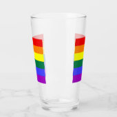 Gay Pride Rainbow Flag Glas (Links)