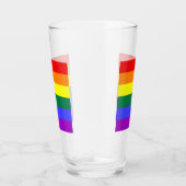 Gay Pride Rainbow Flag Glas (Rechts)