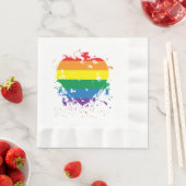 Gay Pride Rainbow Flag Heart Servet (Insitu)