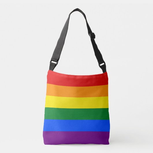 Gay Pride Rainbow Flag LGBT Crossbody Tas (Voorkant)