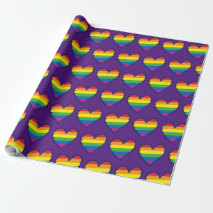 Gay Pride Rainbow Flag Love Cadeaupapier