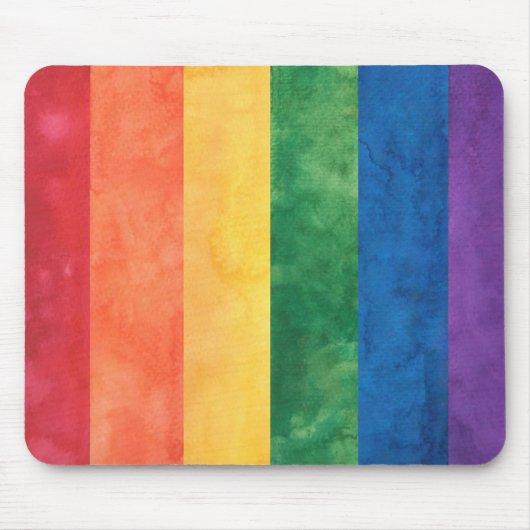 Gay Pride Rainbow Flag Muismat (Voorkant)