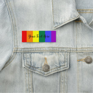 Gay Pride Rainbow Flag Naamplaatje