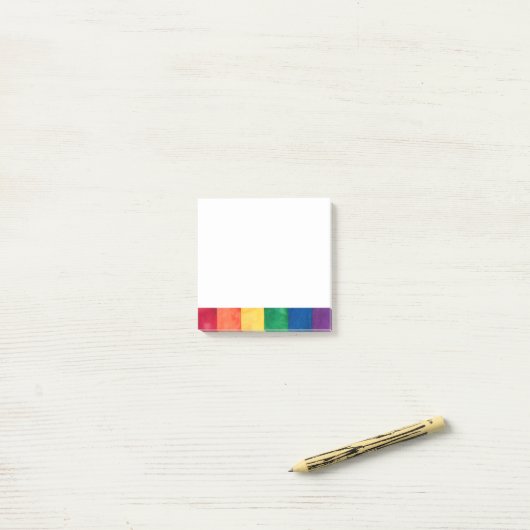 Gay Pride Rainbow Flag Post-it® Notes (Op bureau)