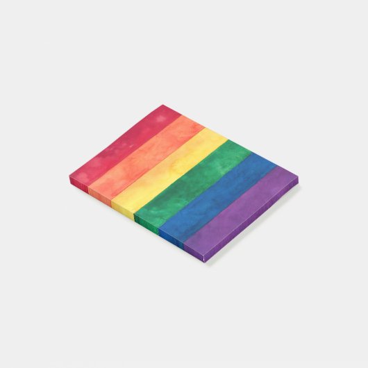 Gay Pride Rainbow Flag Post-it® Notes (Schuin)