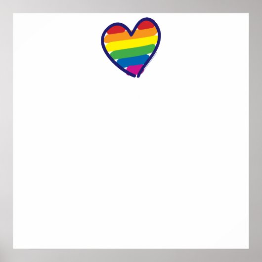 Gay Pride Rainbow Flag Poster (Voorkant)