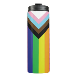 Gay Pride Rainbow Flag Progressive LGBTQIA+ Thermosbeker