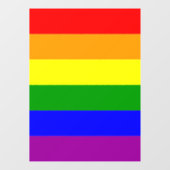 Gay Pride Rainbow Flag Raamsticker (Vel)