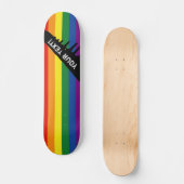 Gay pride Rainbow Flag Skateboard (Voorkant)