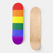Gay Pride Rainbow Flag Skateboard (Voorkant)