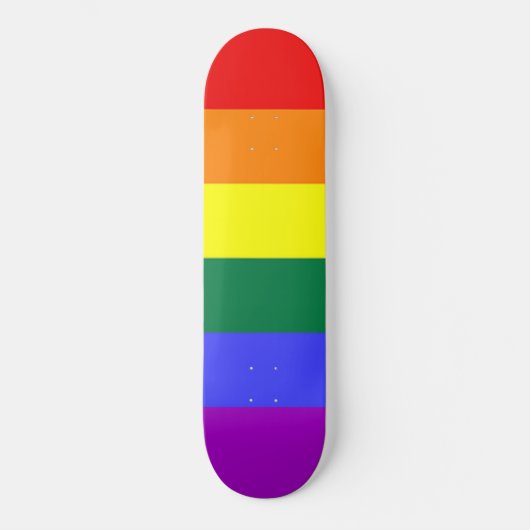 Gay Pride Rainbow Flag Skateboard (Voorkant)