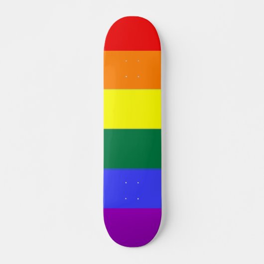 Gay Pride Rainbow Flag Skateboard (Voorkant)