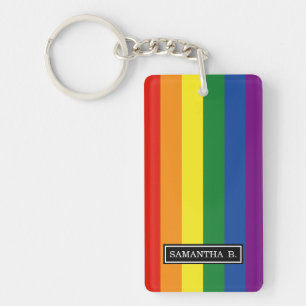 Gay pride Rainbow Flag Sleutelhanger