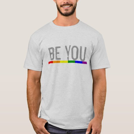 Gay Pride Rainbow Flag. T-shirt (Voorkant)