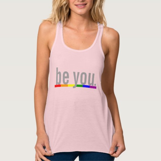 Gay Pride Rainbow Flag. Tanktop (Voorkant)