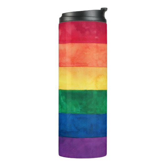 Gay Pride Rainbow Flag Thermosbeker (Gedraaid links)
