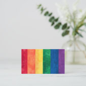 Gay Pride Rainbow Flag Visitekaartje (Staand voorkant)