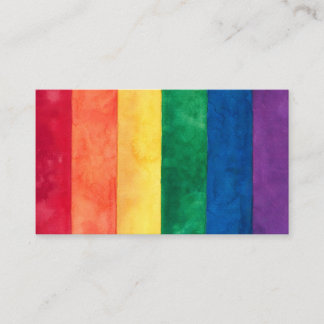 Gay Pride Rainbow Flag Visitekaartje