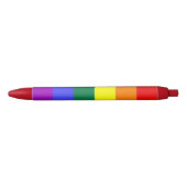 Gay Pride Rainbow Flag Zwarte Inkt Pen (Voorkant)