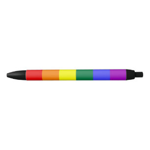 Gay Pride Rainbow Flag Zwarte Inkt Pen