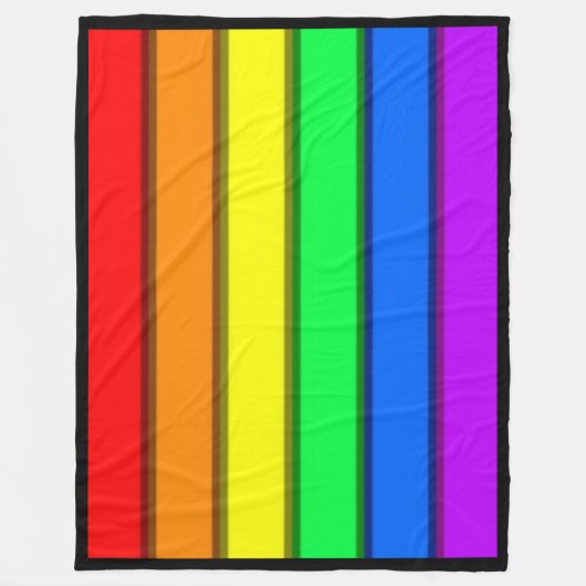 GAY PRIDE RAINBOW ... Fleece Deken (Voorkant)
