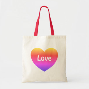 Gay pride Rainbow Heart Love LGBTQ Sac fourre-tout