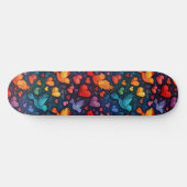 Gay pride Rainbow Hearts Doves LGBTQ+ Skateboard (Horz)