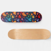 Gay pride Rainbow Hearts Doves LGBTQ+ Skateboard (Horz)