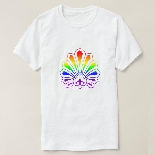 Gay Pride Rainbow-kleuren GLBTQ-ontwerp T-shirt (Design voorkant)