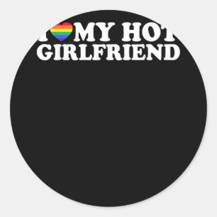 Gay Pride Rainbow LGBT Love Ronde Sticker