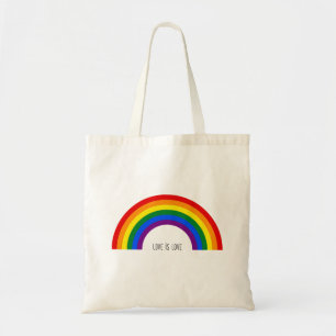 Gay Pride Rainbow Liefde is liefde. Tote Bag