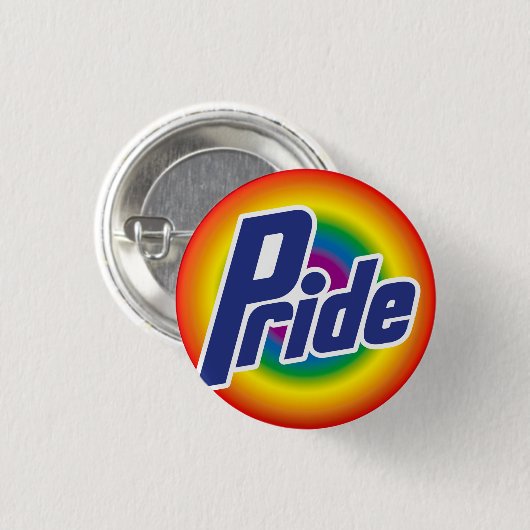 Gay Pride Rainbow Logo Button (Voorkant /achterkant)