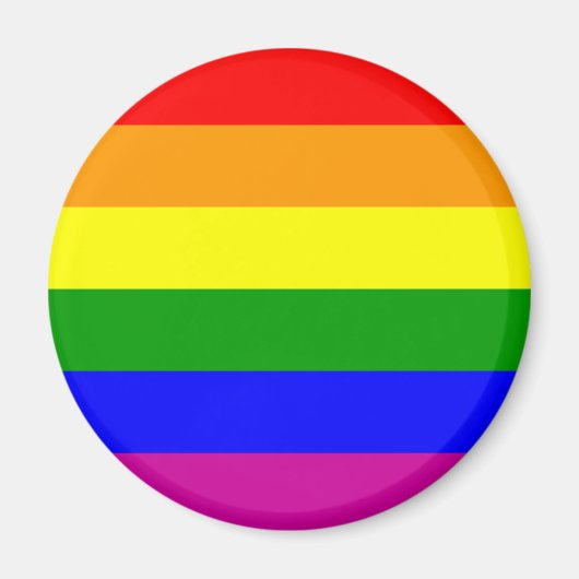 Gay Pride Rainbow Magneet (Voorkant)