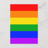 Gay pride Rainbow Mariage - Carte de la réception (Dos)